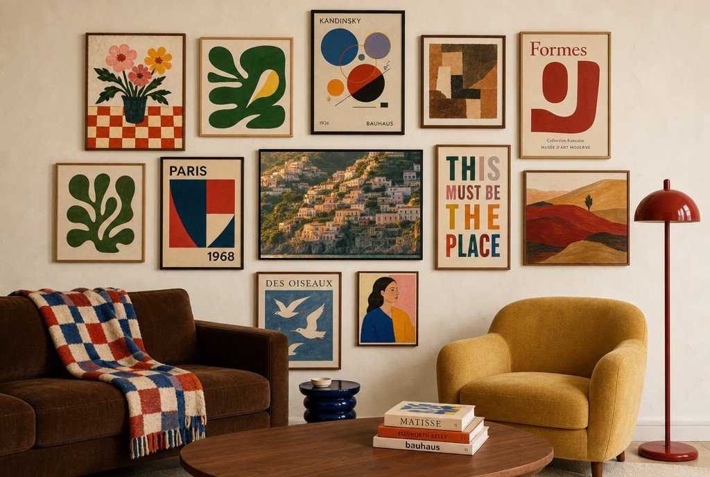 Stacked on the Cliff, gallery wall