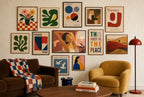 Sun's Up, Barely, in gallery wall