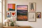 Sunrise in the Tall Grass, gallery wall