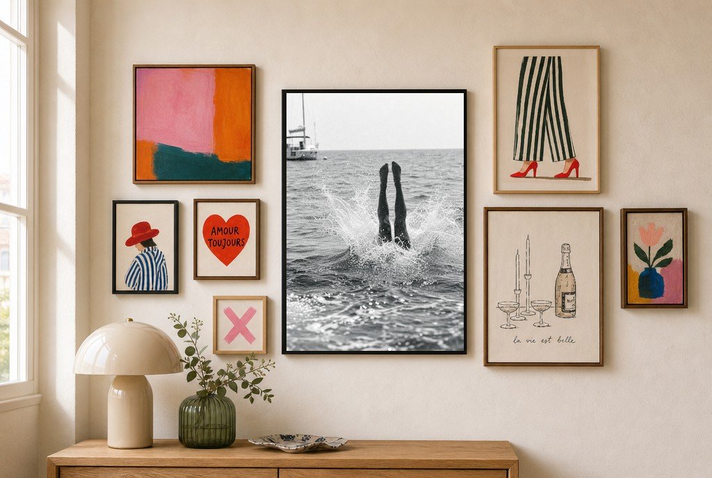 Off the Boat, gallery wall