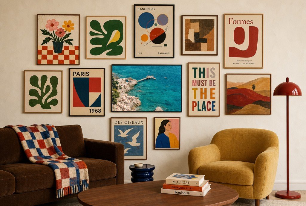 The Swimming Cove, gallery wall