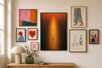 Lone Sail, Molten Sea, gallery wall