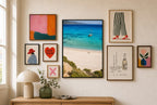 Two on an Empty Beach, gallery wall
