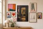 Down the Hall, Getting Ready, in gallery wall