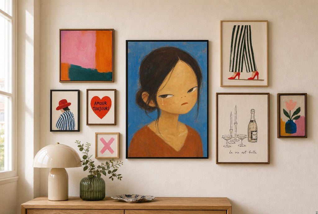 A Single Tear, in gallery wall