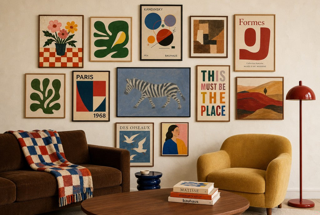 Flat Zebra, in gallery wall