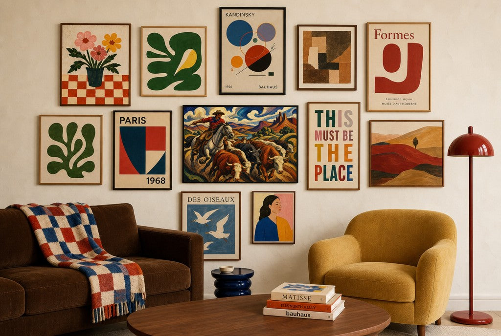 Moving the Herd, in gallery wall