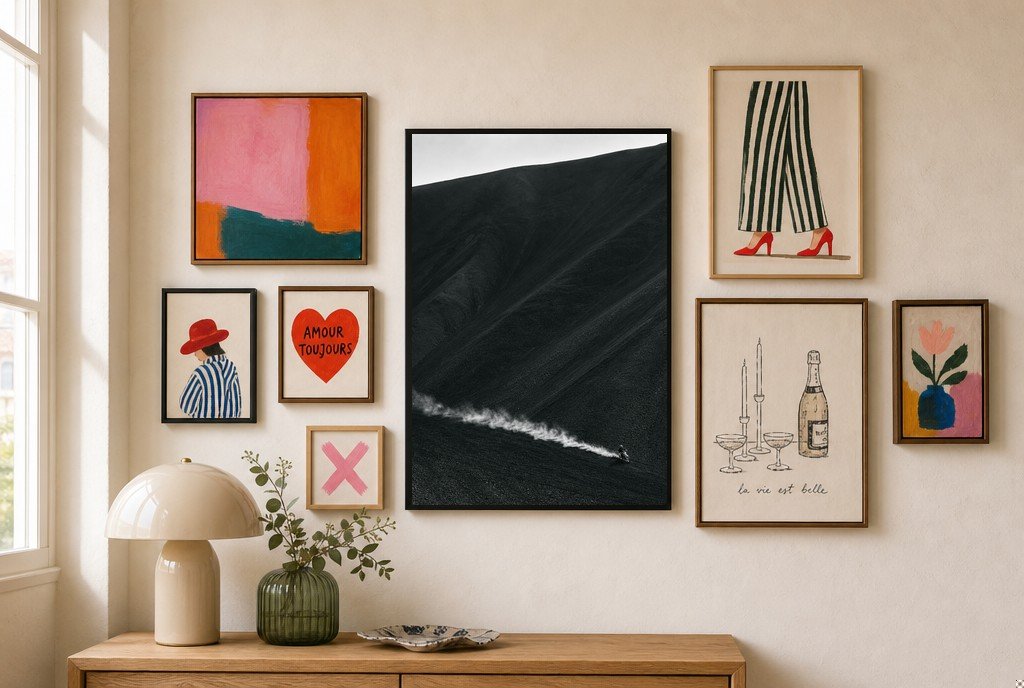 Smoke on the Slope, gallery wall