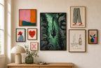 Down in the Kelp, in gallery wall