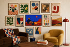 Two by the Fire, in gallery wall