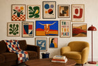 Longhorn, Unbothered, in gallery wall