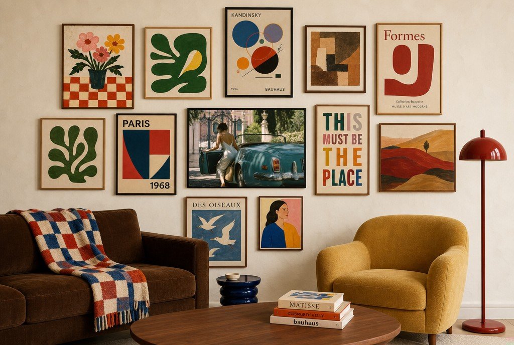 Leaving in Silk, gallery wall
