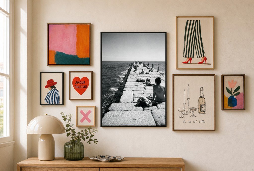 Pier in the Sun, gallery wall