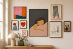Spilled Roses, in gallery wall