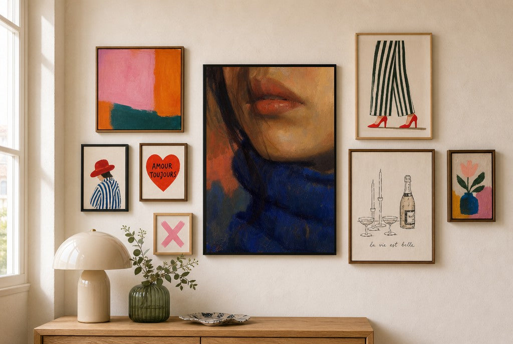 Turtleneck Weather, in gallery wall