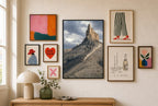 Down the Spire, gallery wall