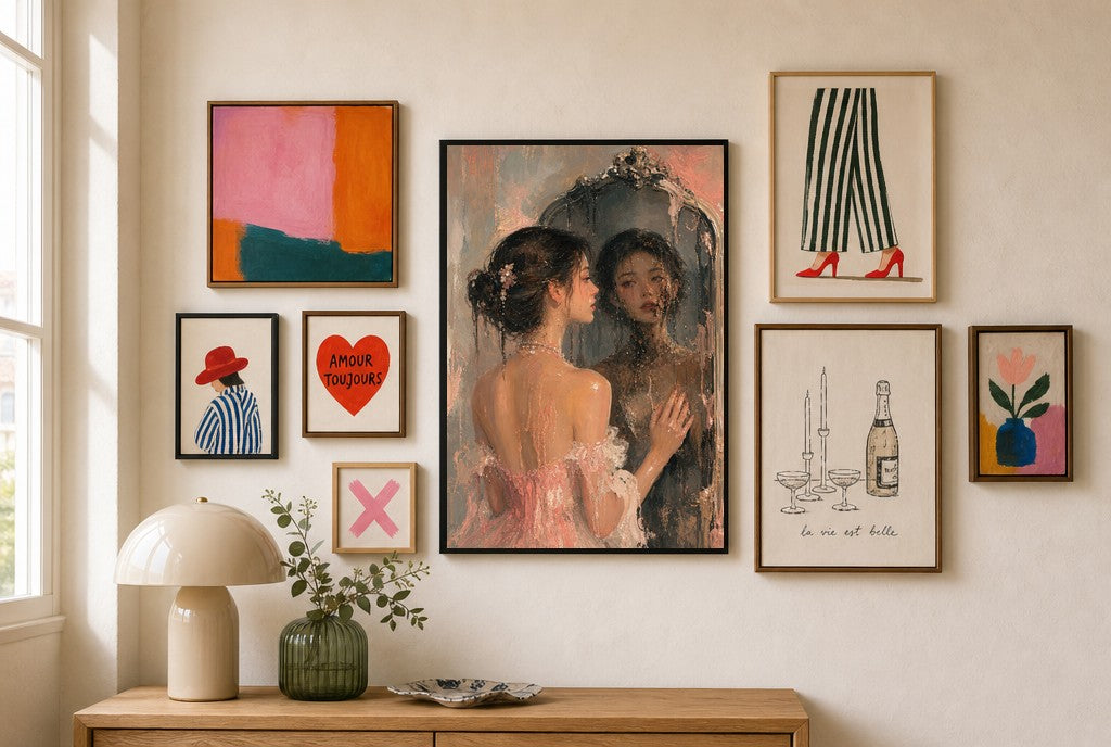 Mirror, Mirror, Whatever, in gallery wall