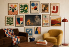 Light from the Fire, in gallery wall