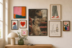 Between Rounds, in gallery wall