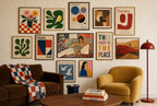 All the Patterns at Once, in gallery wall