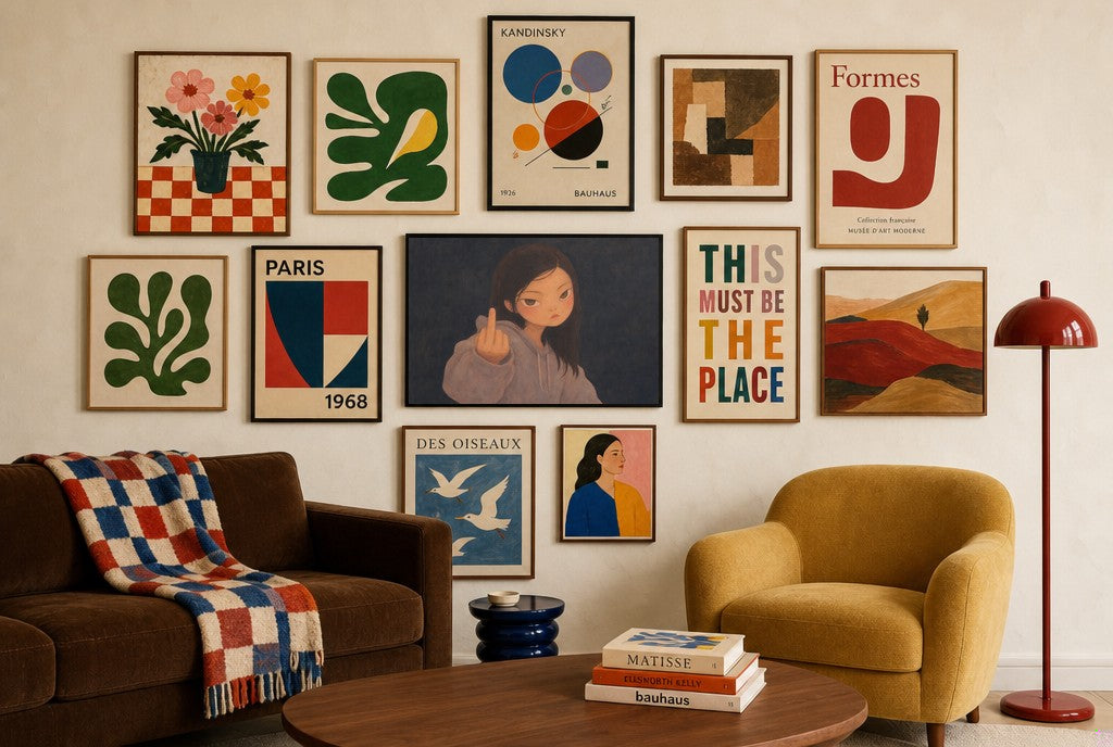 Almost Asleep, in gallery wall