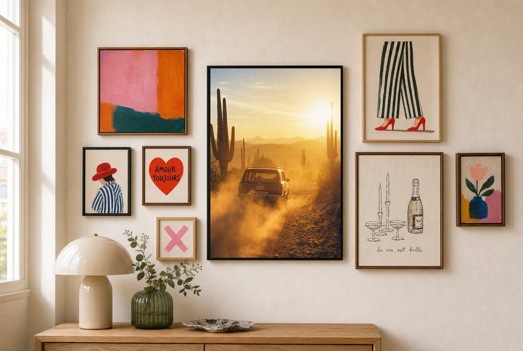 Dust and Gold, gallery wall