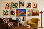 The River Cuts Anyway, in gallery wall