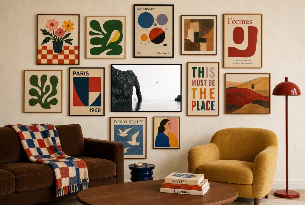 Sea Arch, One Bird, gallery wall