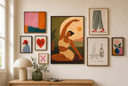 Morning Stretch, Sun Up, in gallery wall