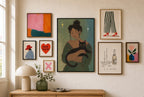 The Femme and Her Familiar, in gallery wall