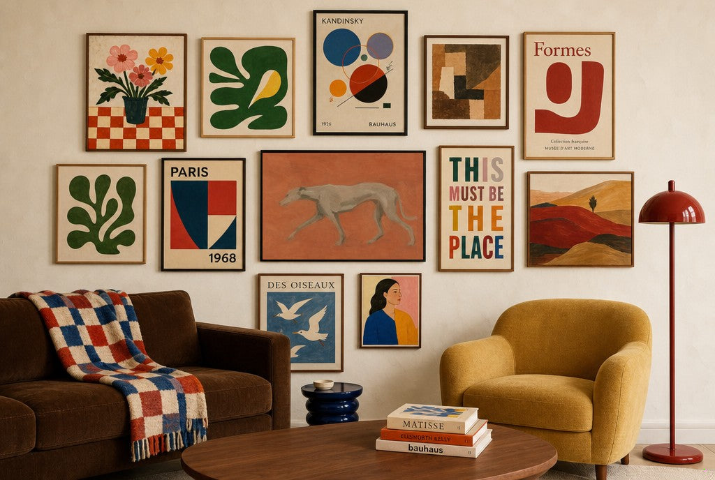 Flat Greyhound, in gallery wall