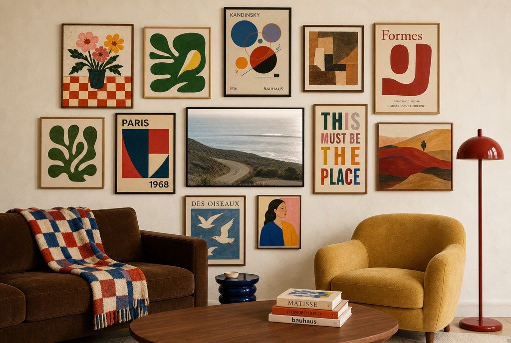 Road to the Swell, gallery wall