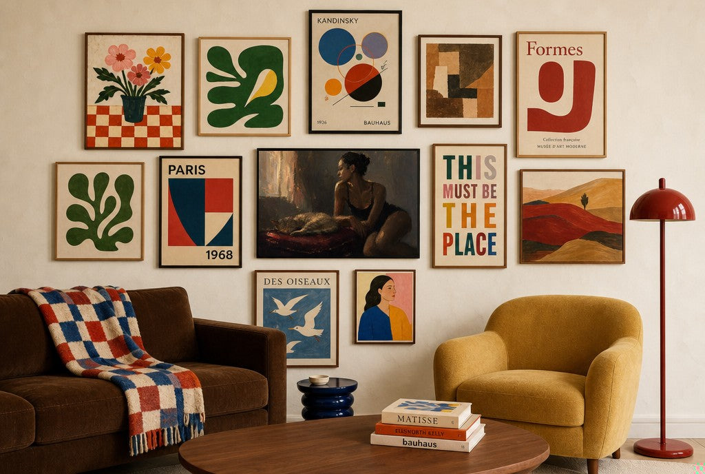 Florals, Committed, in gallery wall