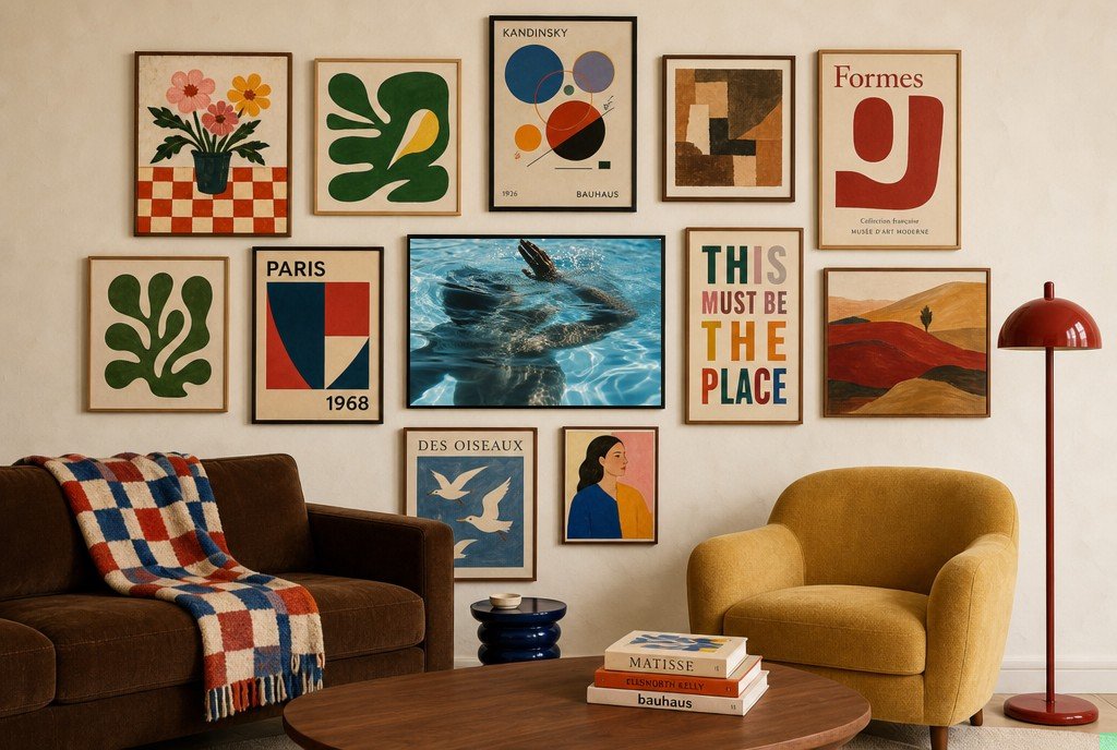 Under, Reaching Up, gallery wall