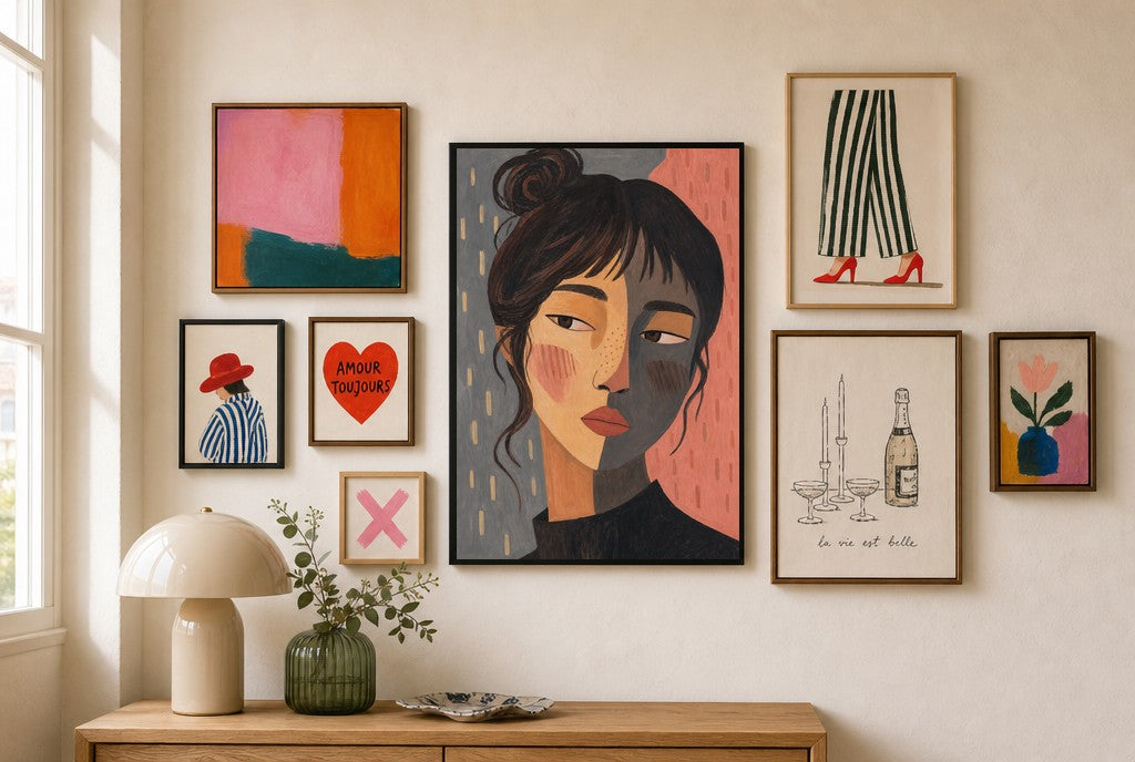 Of Two Minds, in gallery wall