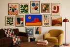 Red Mesa, Low Sun, in gallery wall