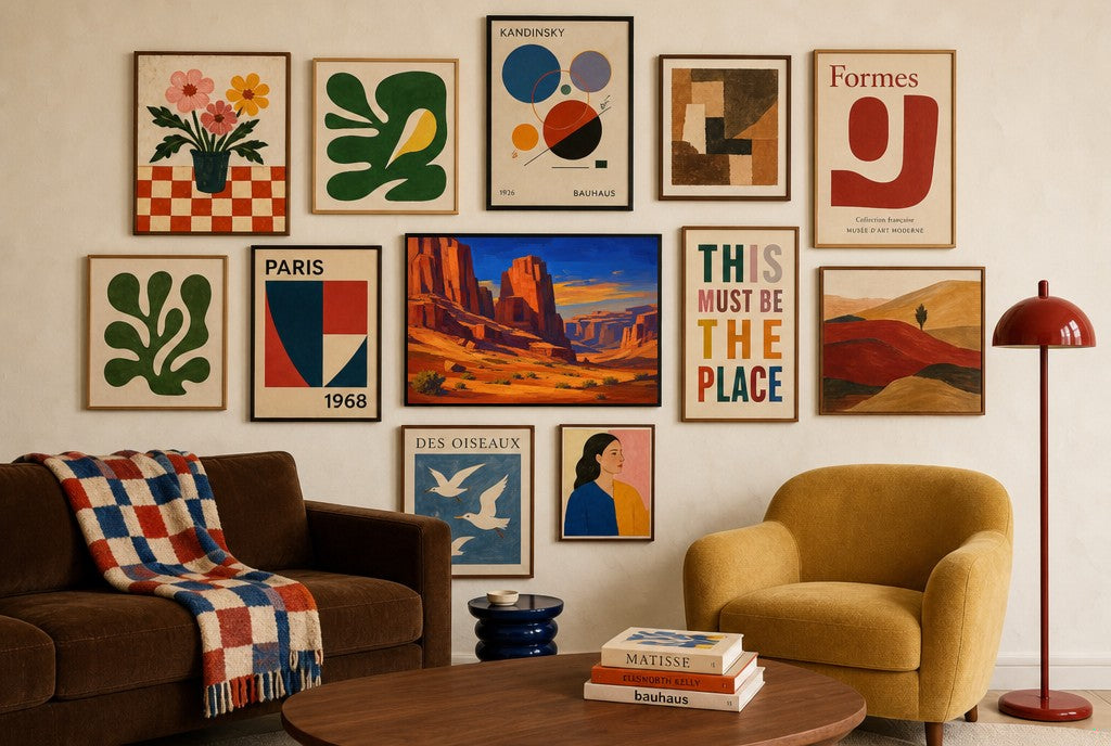 Canyon, Last Light, in gallery wall