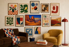 Canyon, Last Light, in gallery wall