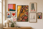 Overdressed on Purpose, in gallery wall