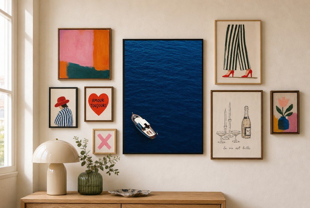 Sail Past the Stacks, gallery wall