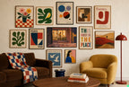 From the Bed, She Waters, in gallery wall