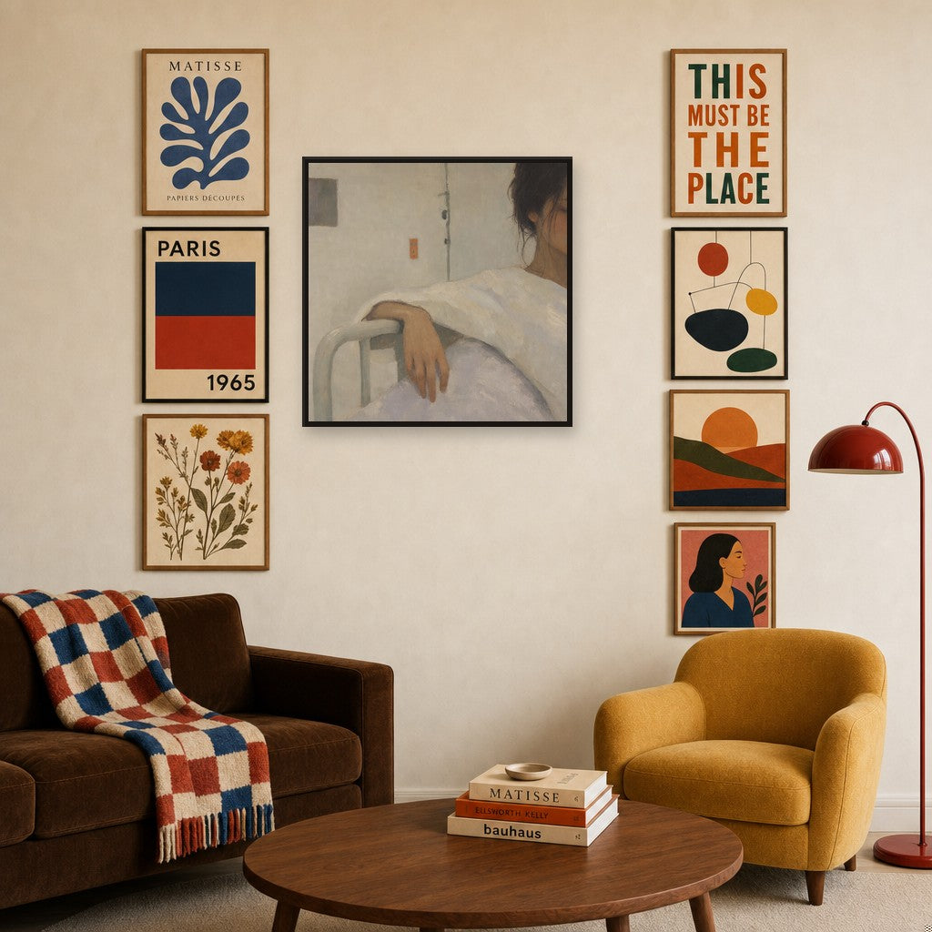The Quiet Floor, in gallery wall