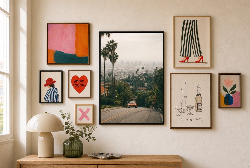 Drop Into the City, gallery wall