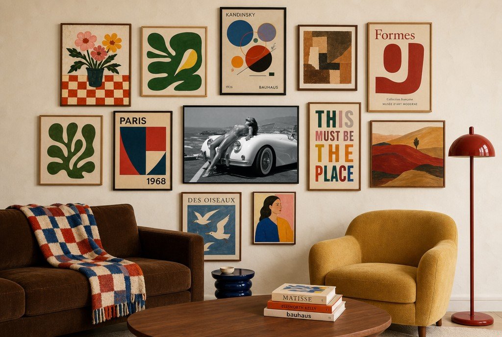 Roadster, Coastline, gallery wall