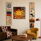 Leopard on the Shoulder, in gallery wall