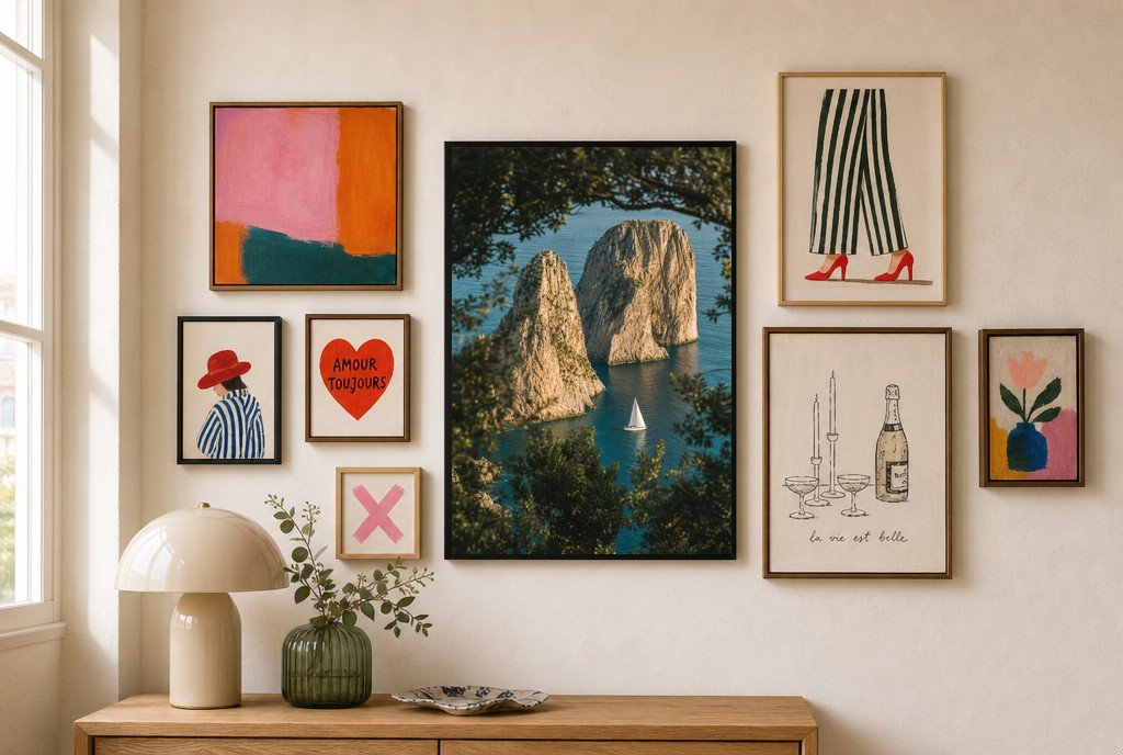Lone Sail, Faraglioni, gallery wall