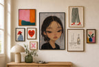 Daisy and a Nap, in gallery wall