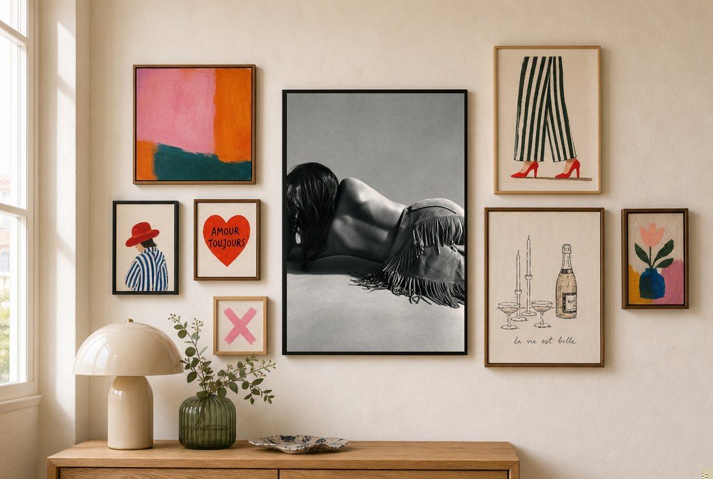 Fringe and Shadow, gallery wall