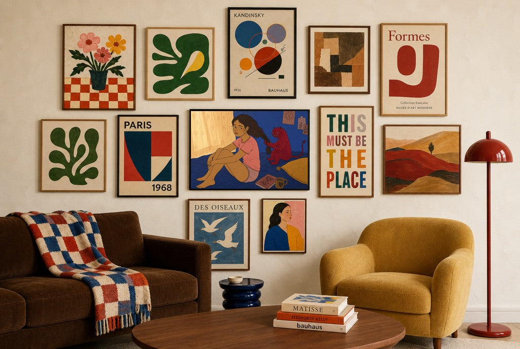 Bad Influence, in gallery wall