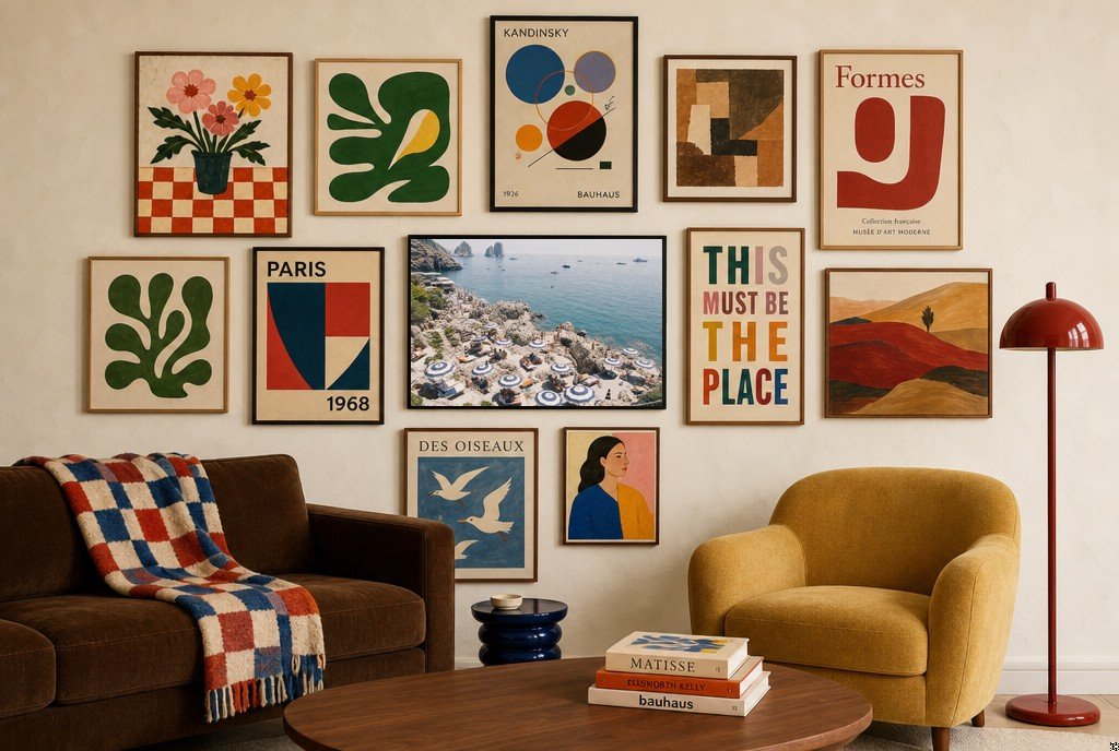 La Fontelina, Wide, gallery wall